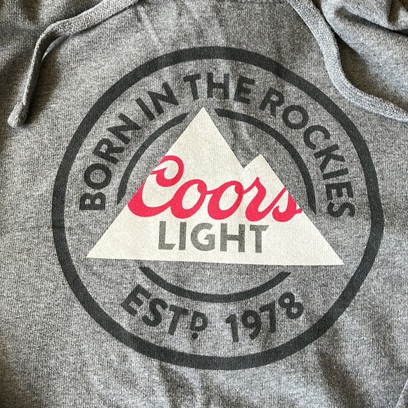 Gray Coors Light Hoodie Size Small - Picture 2 of 2